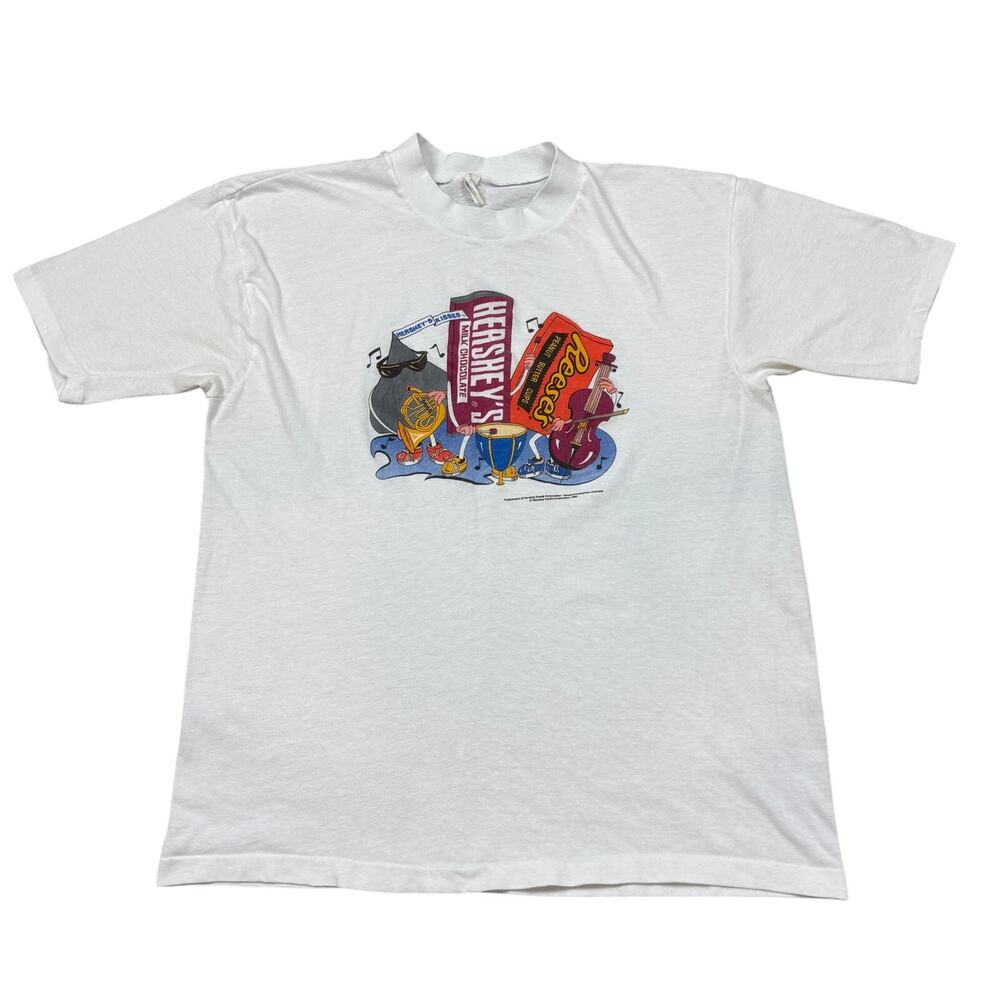 Vintage 1990 Hershey Chocolate Reeses Kiss T Shirt XL